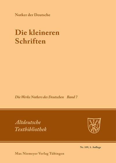 Die kleineren Schriften