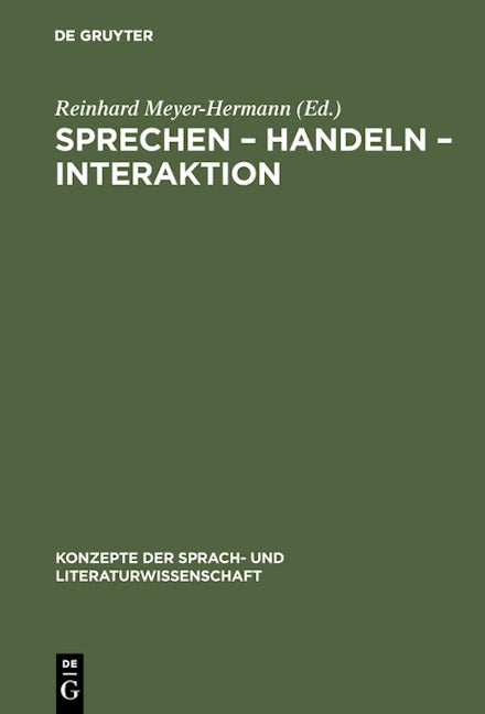Sprechen – Handeln – Interaktion
