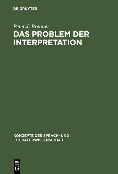 Das Problem der Interpretation