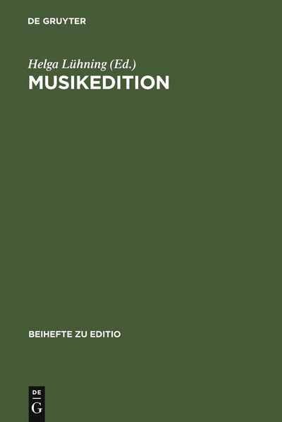 Cover image for Musikedition, isbn: 9783484295179