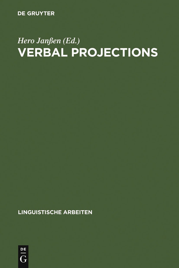 Cover image for Verbal Projections, isbn: 9783484304208