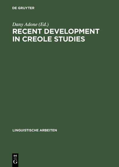 Cover image for Recent Development in Creole Studies, isbn: 9783484304727