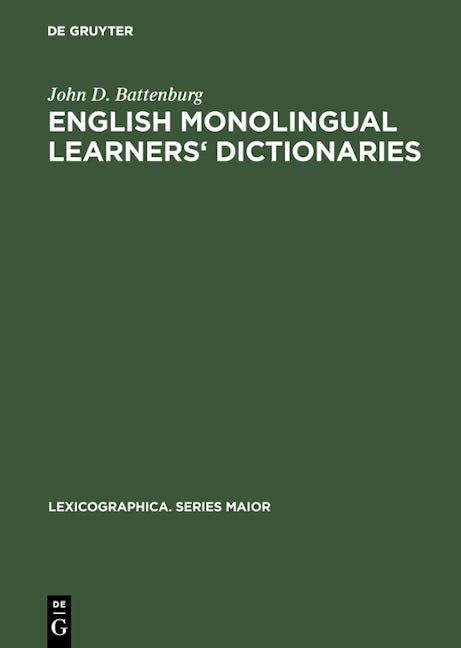 English monolingual learners' dictionaries
