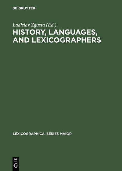 History, languages, and lexicographers