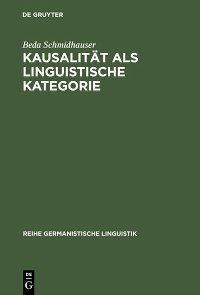 Kausalität als linguistische Kategorie