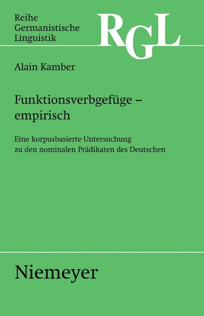 Funktionsverbgefüge - empirisch