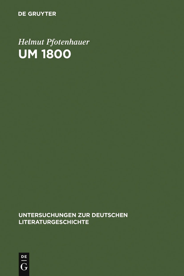 Cover image for Um 1800, isbn: 9783484320598