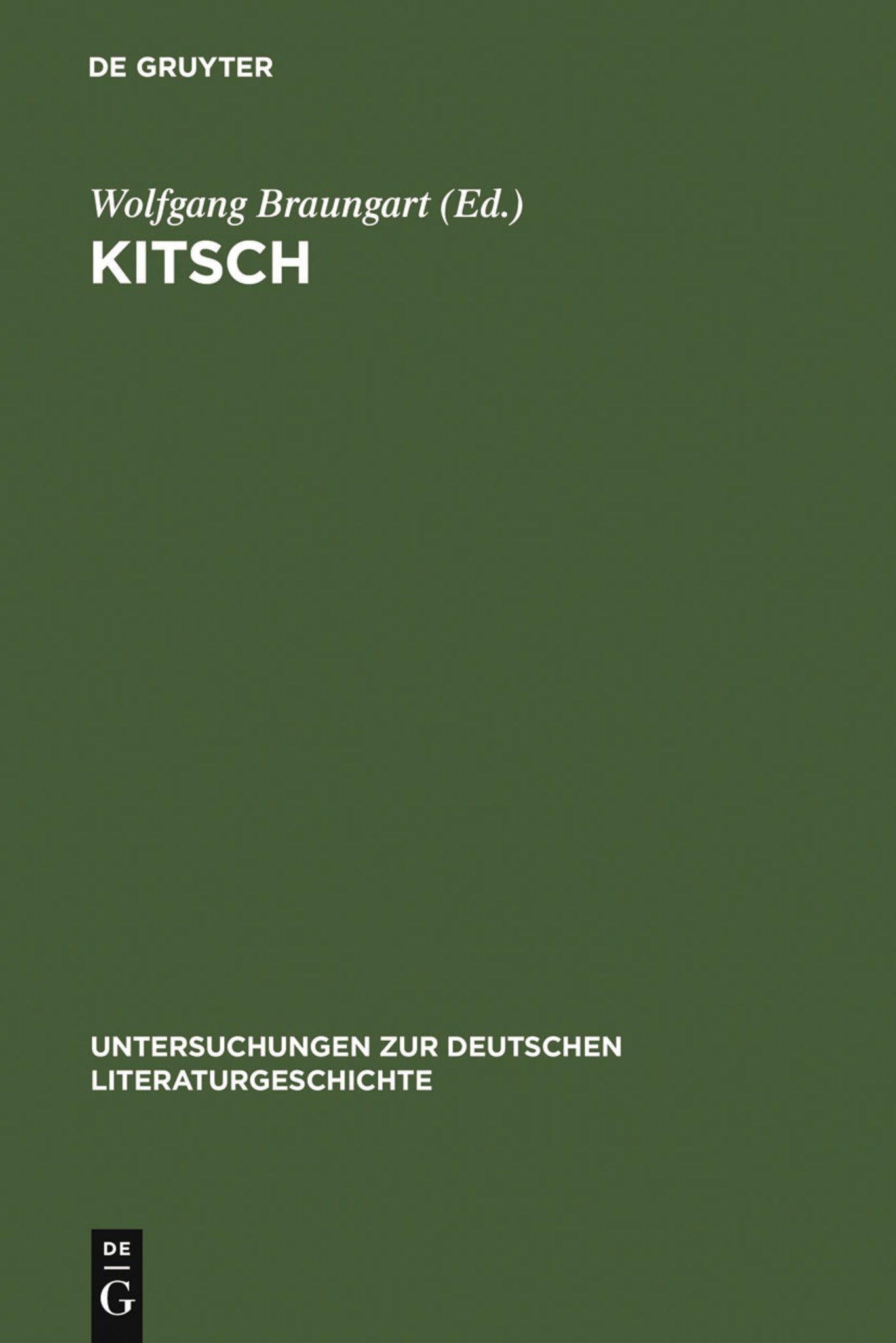 Cover image for Kitsch ISBN 9783484321120