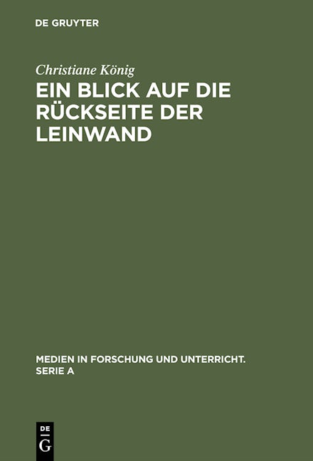 Ein Blick auf die Rückseite der Leinwand