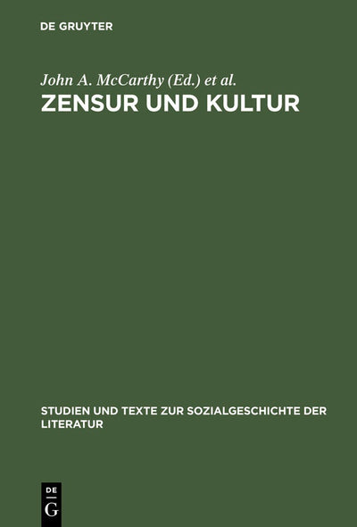 Cover image for Zensur und Kultur, isbn: 9783484350519