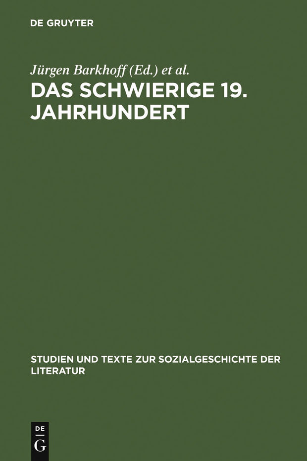 Cover image for Das schwierige 19. Jahrhundert, isbn: 9783484350779