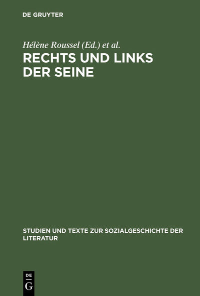 Cover image for Rechts und links der Seine, isbn: 9783484350892
