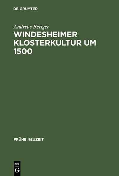 Windesheimer Klosterkultur um 1500
