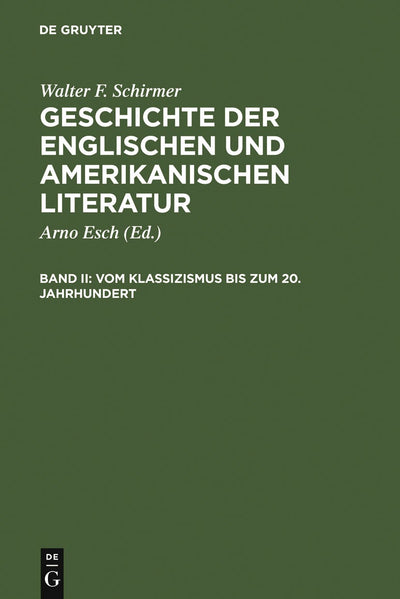 Cover image for Vom Klassizismus bis zum 20. Jahrhundert, isbn: 9783484400993