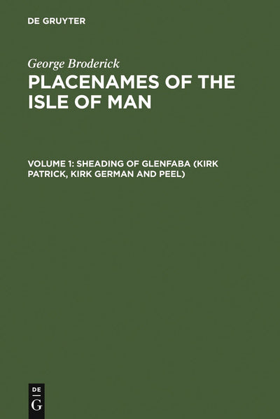 Cover image for Sheading of Glenfaba (Kirk Patrick, Kirk German and Peel), isbn: 9783484401297