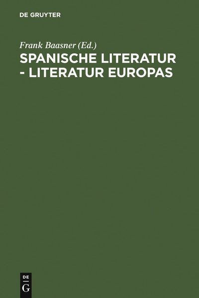 Cover image for Spanische Literatur - Literatur Europas, isbn: 9783484500808