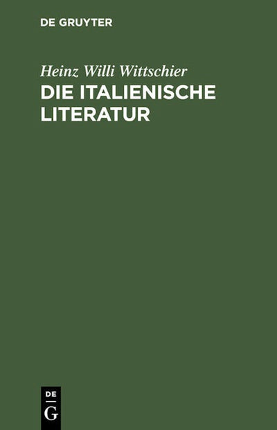 Die italienische Literatur