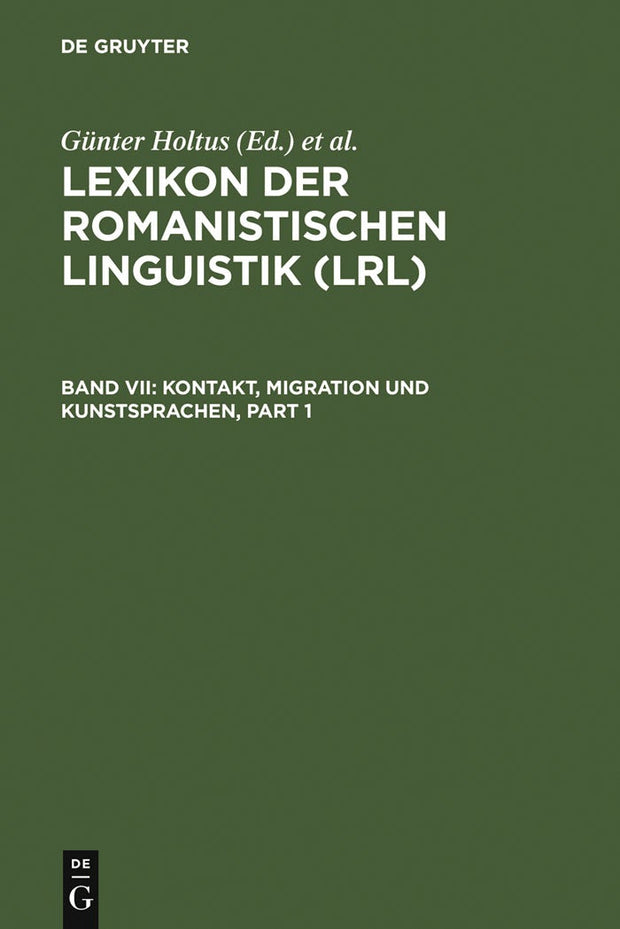 Cover image for Kontakt, Migration und Kunstsprachen, isbn: 9783484502376