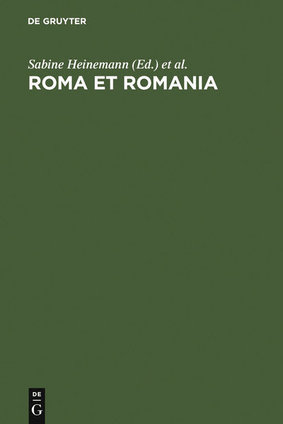 Cover image for Roma et Romania, isbn: 9783484503915