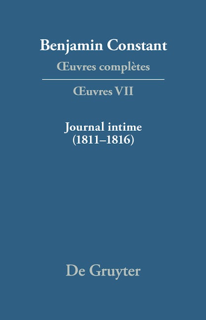 Journal intime (1811–1816). Carnet. Livres de dépenses