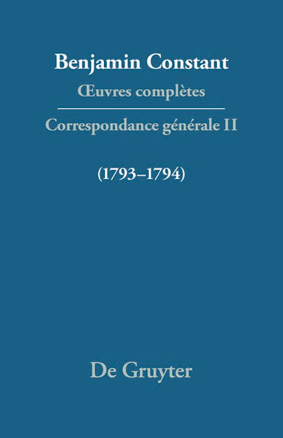 Correspondance 1793–1794