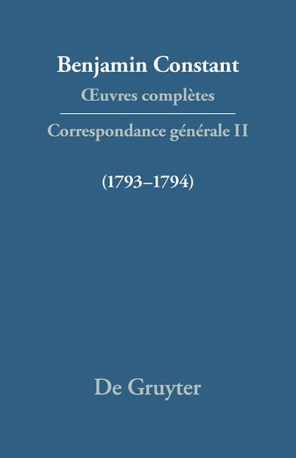 Correspondance 1793–1794
