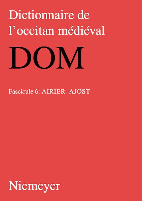Book cover image for airier–ajost ISBN: 9783484505162