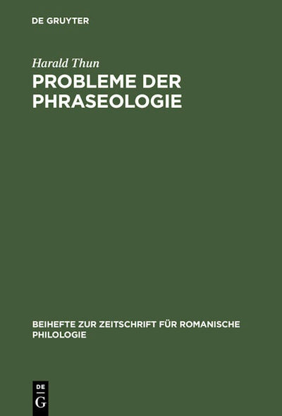 Probleme der Phraseologie