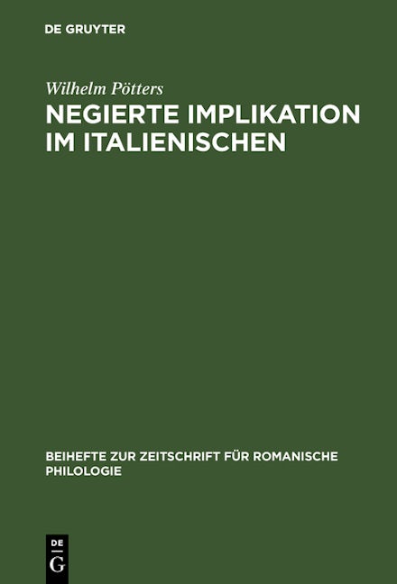 Negierte Implikation im Italienischen