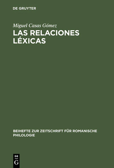 Las relaciones léxicas