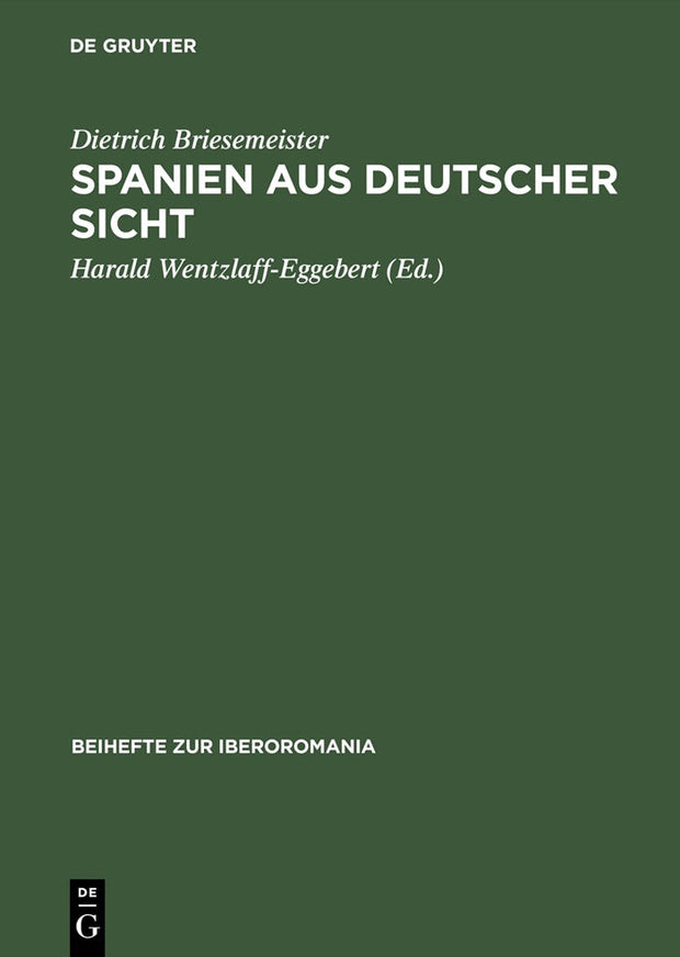 Cover image for Spanien aus deutscher Sicht, isbn: 9783484529205