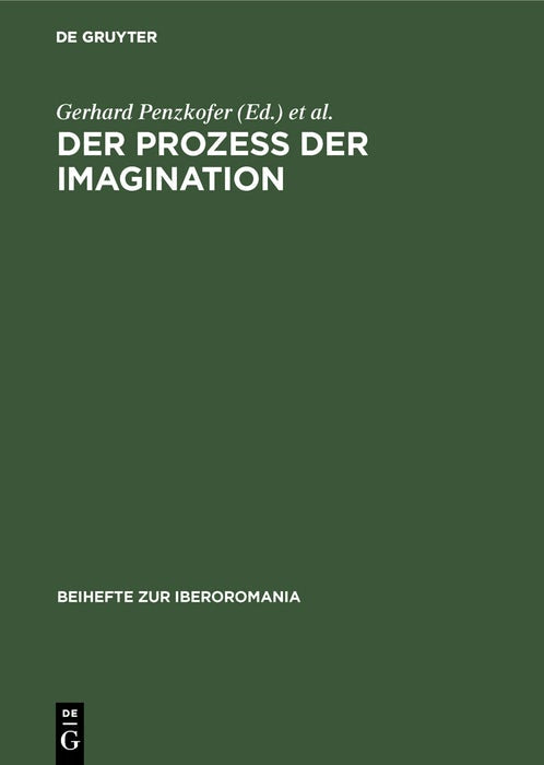 Cover image for Der Prozeß der Imagination, isbn: 9783484529212