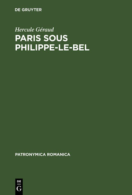 Paris sous Philippe-le-Bel