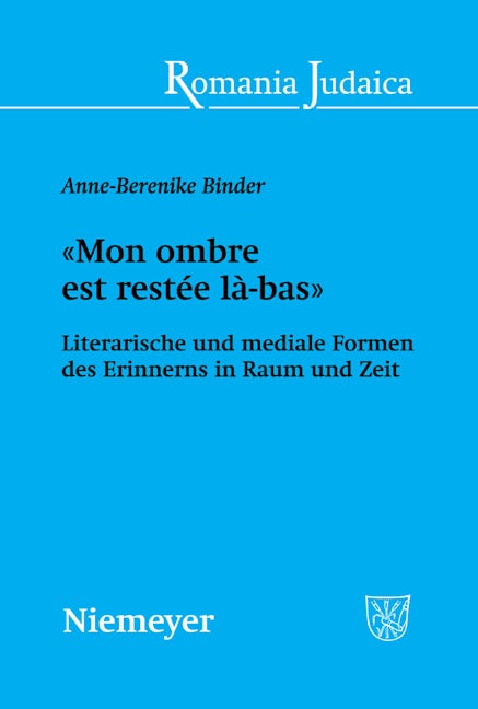 Book cover image for «Mon ombre est restée là-bas» ISBN: 9783484570085