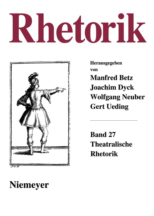 Cover image for Theatralische Rhetorik, isbn: 9783484605220