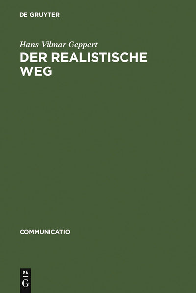 Cover image for Der realistische Weg, isbn: 9783484630055