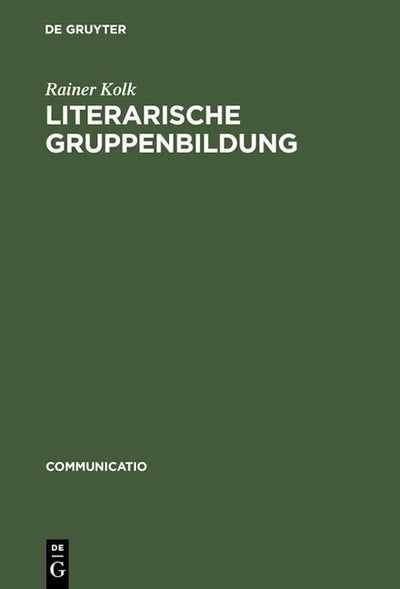 Literarische Gruppenbildung