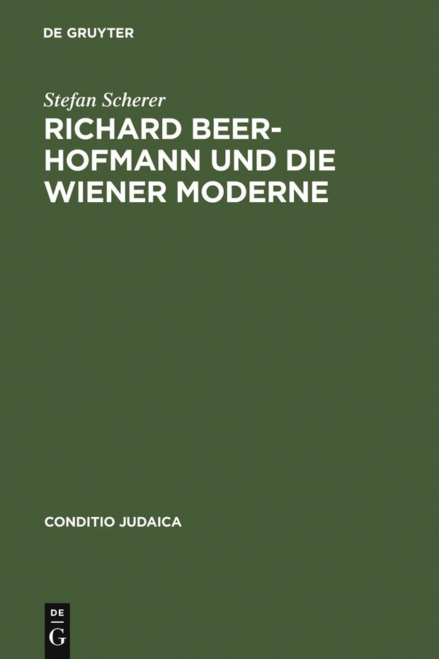 Cover image for Richard Beer-Hofmann und die Wiener Moderne, isbn: 9783484651067