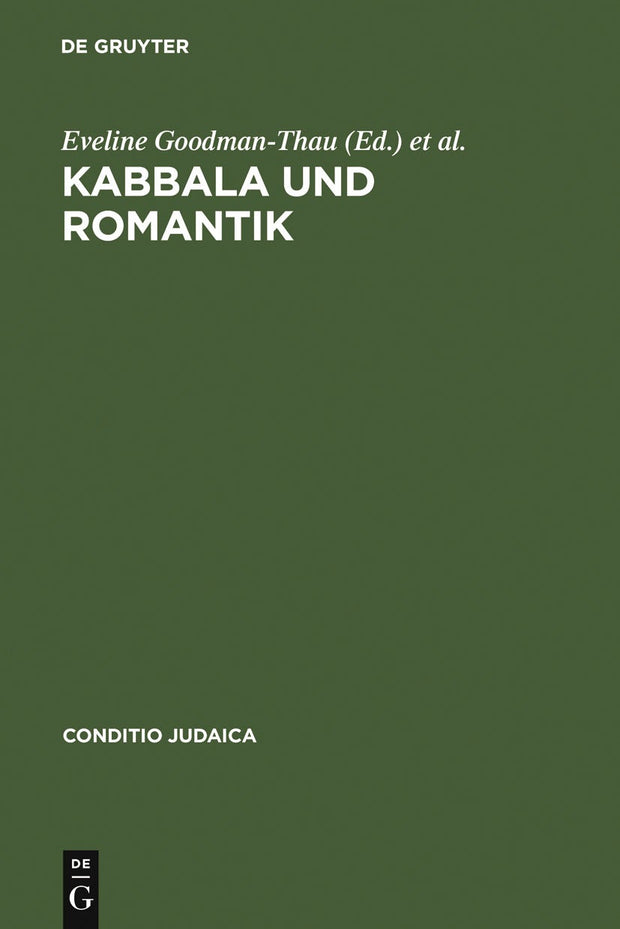 Cover image for Kabbala und Romantik, isbn: 9783484651074