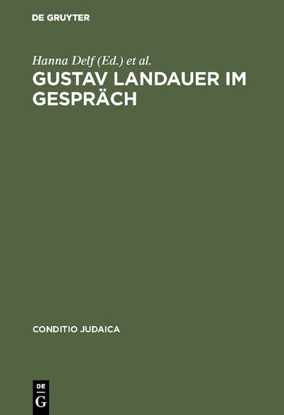 Cover image for Gustav Landauer im Gespräch, isbn: 9783484651180