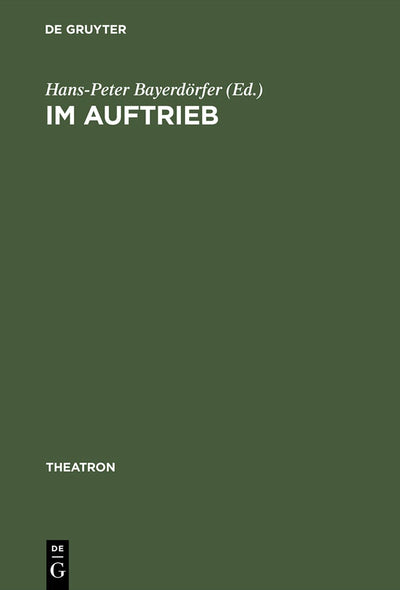 Cover image for Im Auftrieb, isbn: 9783484660366