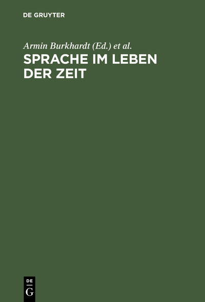 Cover image for Sprache im Leben der Zeit, isbn: 9783484730304