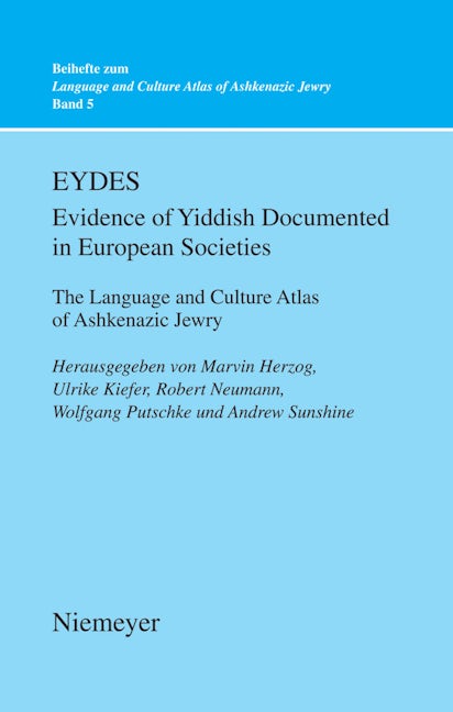 EYDES (Evidence of Yiddish Documented in European Societies)
