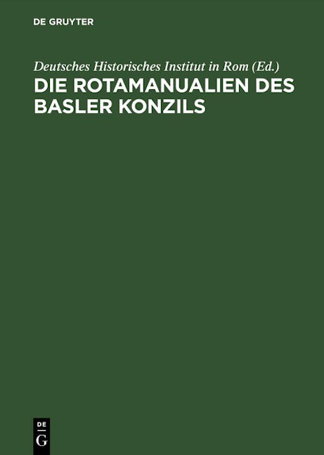 Die Rotamanualien des Basler Konzils