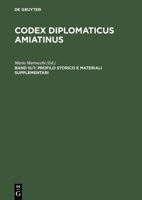 Profilo storico e materiali supplementari