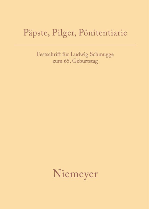 Cover image for Päpste, Pilger, Pönitentiarie, isbn: 9783484801677