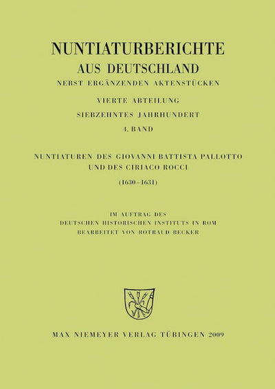 Nuntiaturen des Giovanni Battista Pallotto und des Ciriaco Rocci (1630-1631)