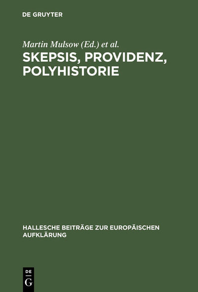 Cover image for Skepsis, Providenz, Polyhistorie, isbn: 9783484810075