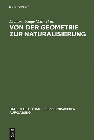 Cover image for Von der Geometrie zur Naturalisierung, isbn: 9783484810105
