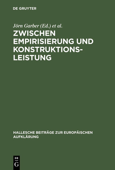Cover image for Zwischen Empirisierung und Konstruktionsleistung, isbn: 9783484810242